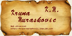 Kruna Murašković vizit kartica